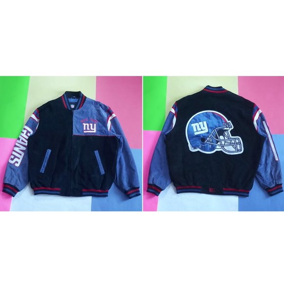 NFL Other - Official NFL NYC Giants Suede Varsity Jacket